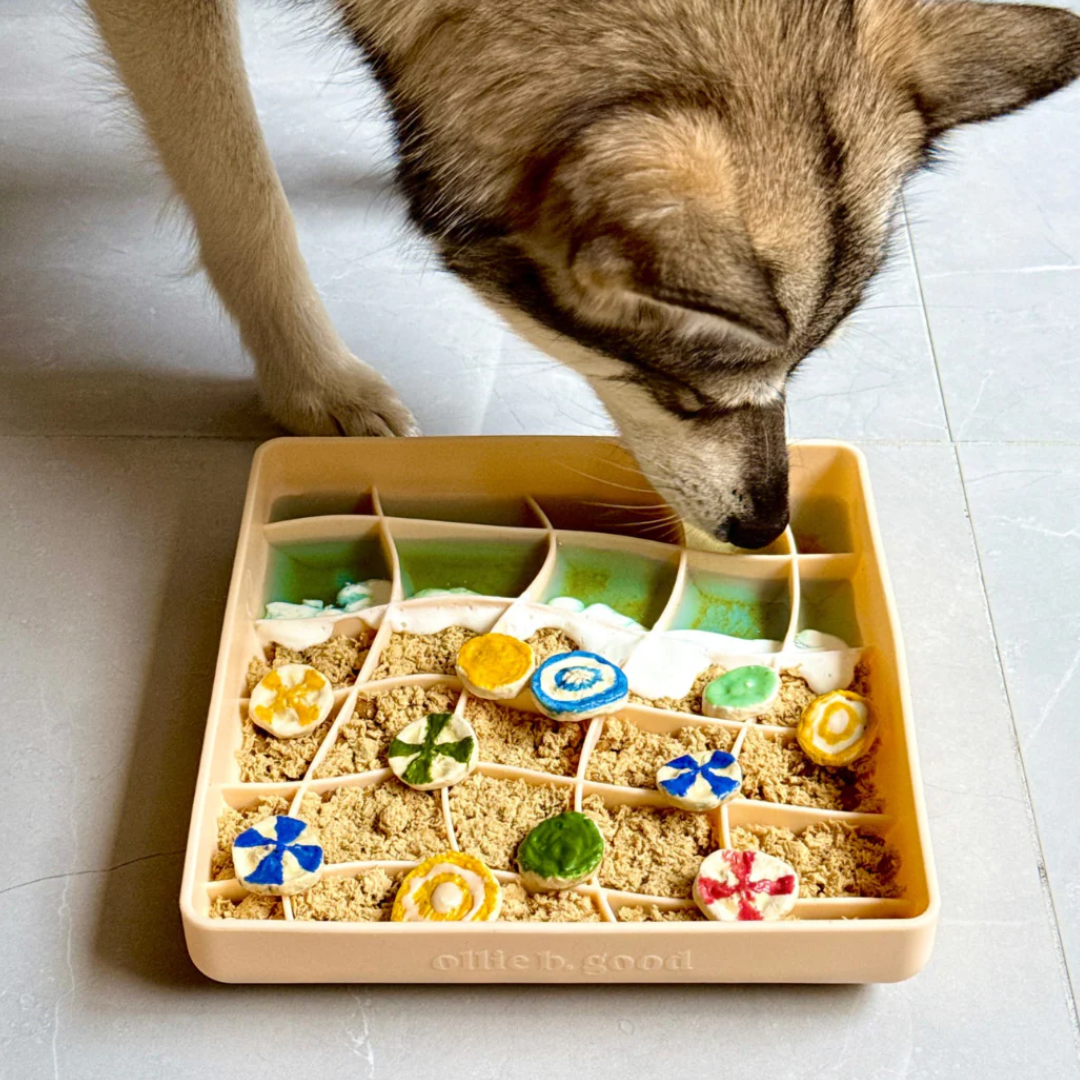 Wavies Slow Feeder Bowl | Clementine