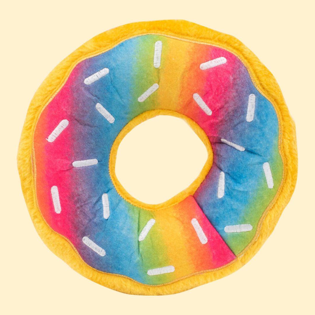 Zippy Paws Jumbo Donutz Rainbow