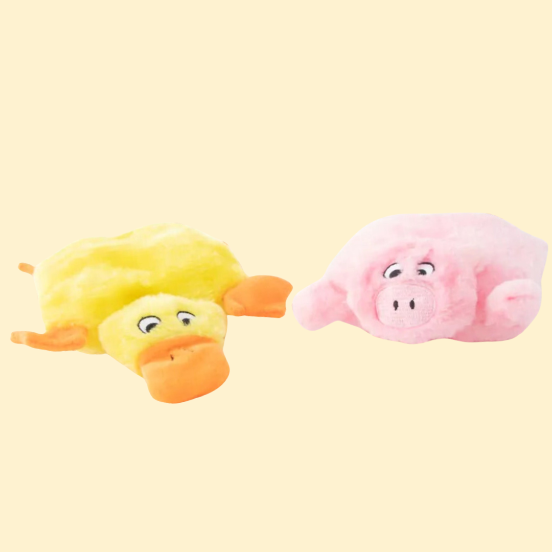 Zippy Paws Squeakie Duck & Pig