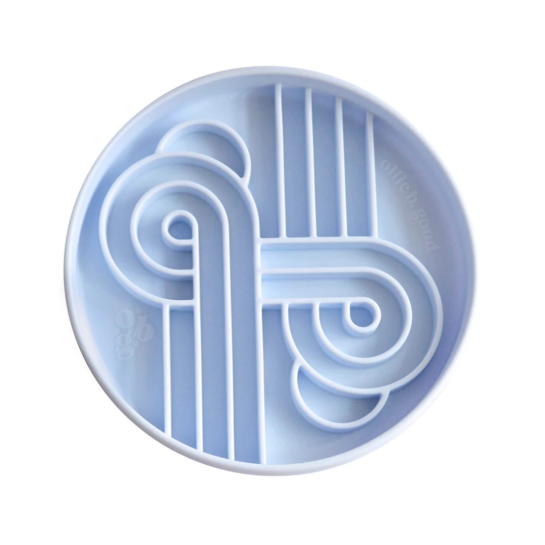 Zoomies slow feeder bowl | blueberry