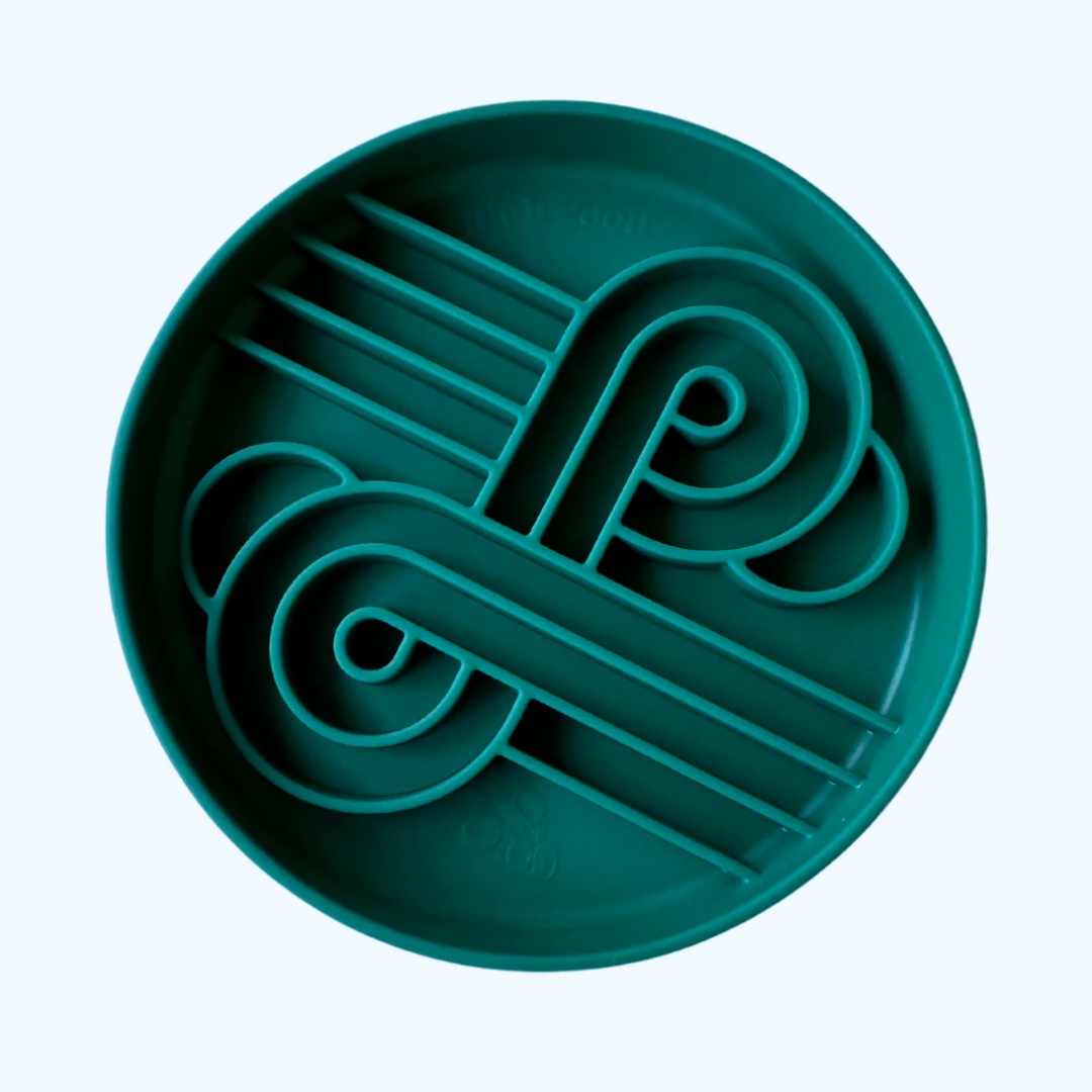 Zoomies slow feeder bowl | kelp